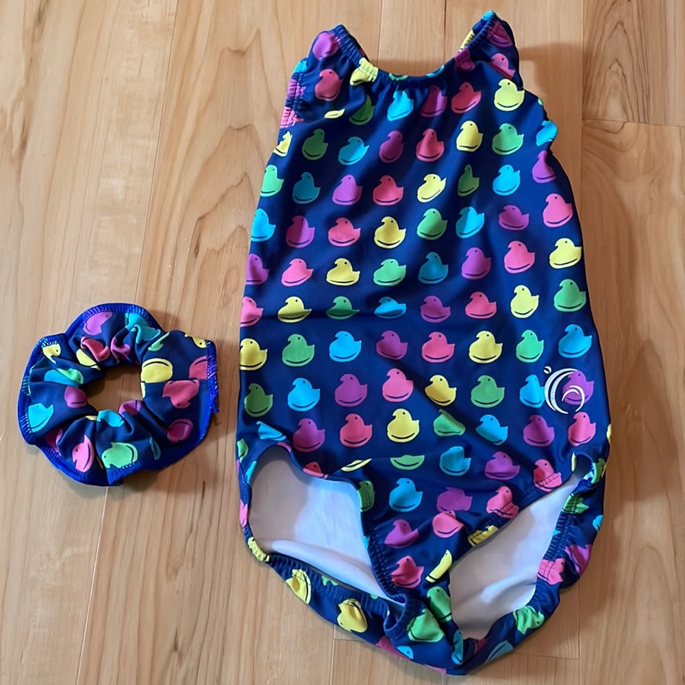 Pastel Rainbow Peeps Gymnastics Leotard